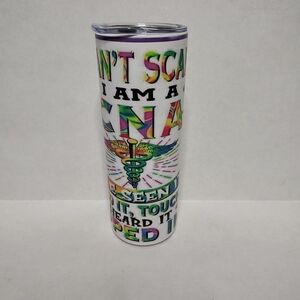 CNA Nurse Tumbler Cute Nursing Assistant Gift Cup W/Straw 20oz Certified Nursing